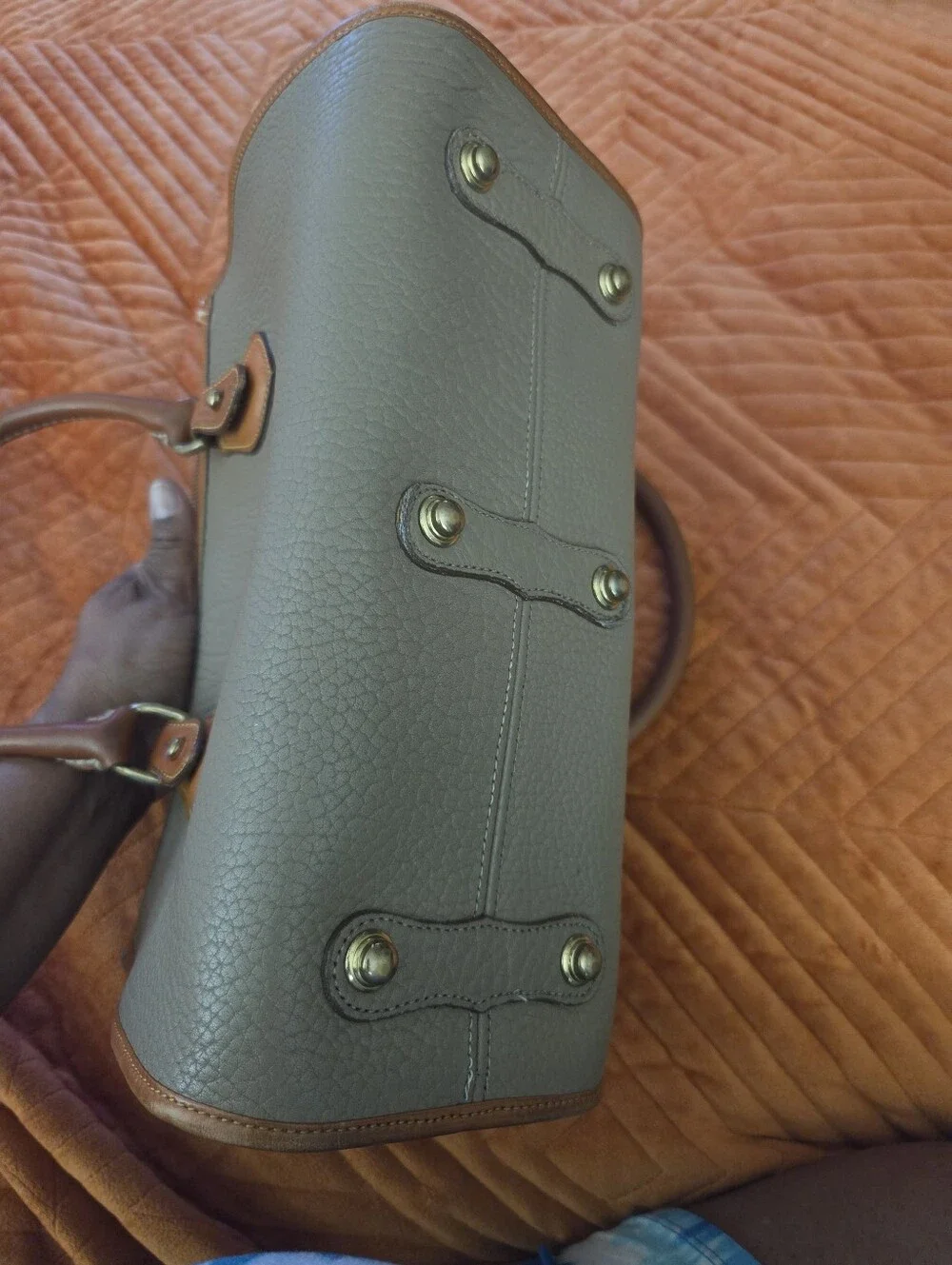 Vintage 1990s Dooney & Bourke AWL Leather Satchel